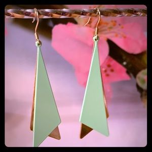 Geometric dangle earrings